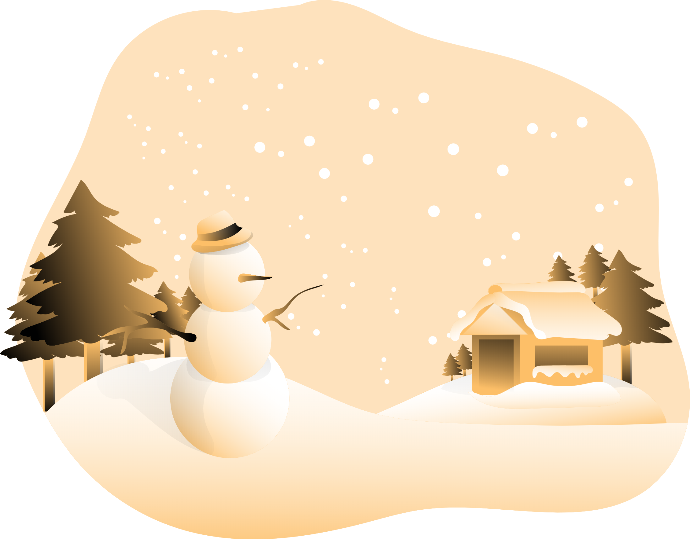 light rain and snow illustration