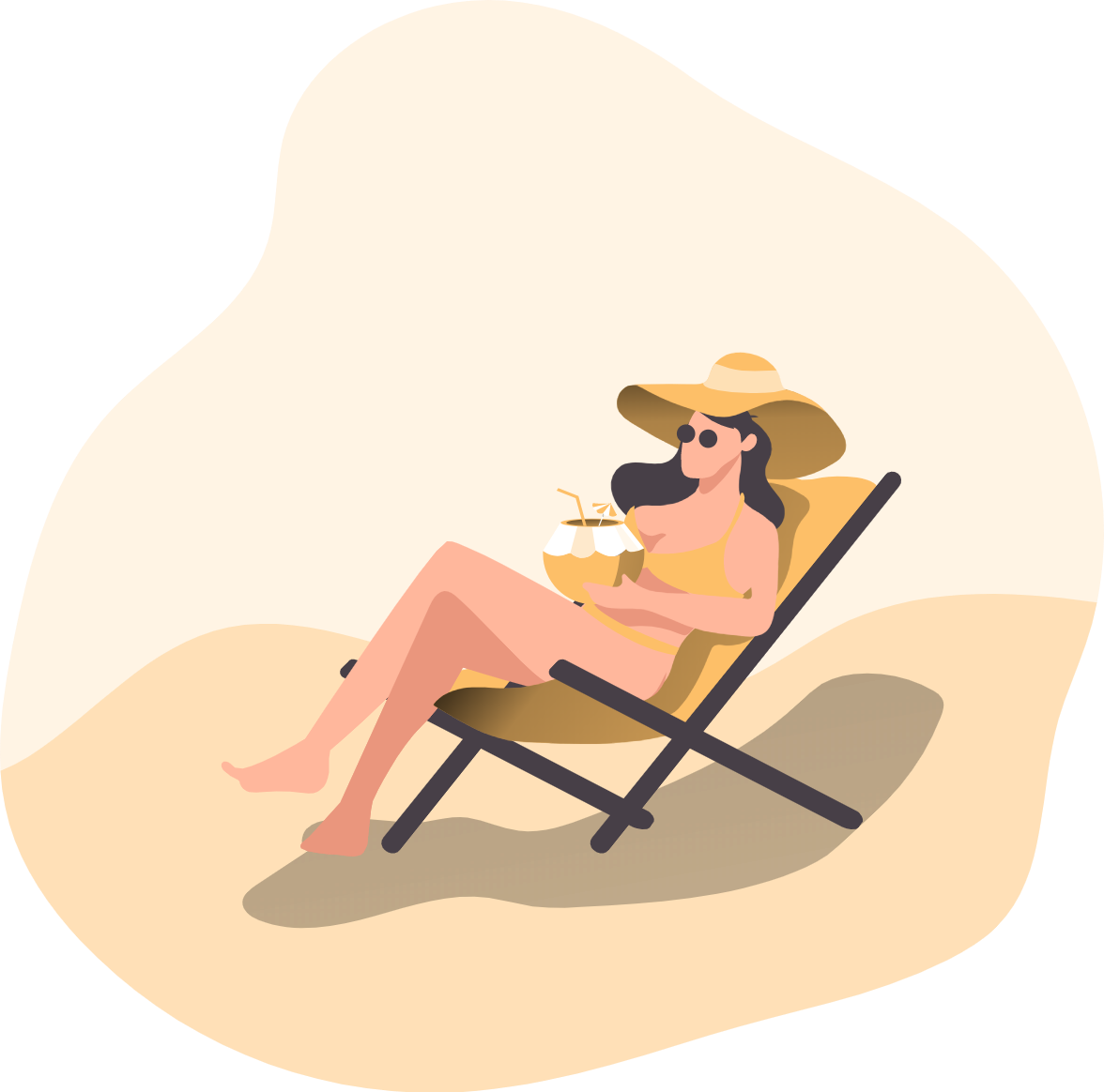 Relaxing woman